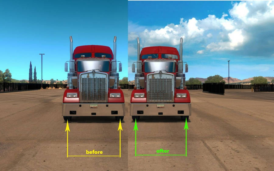 American Truck Simulator Kenworth Trucks Wallpaper