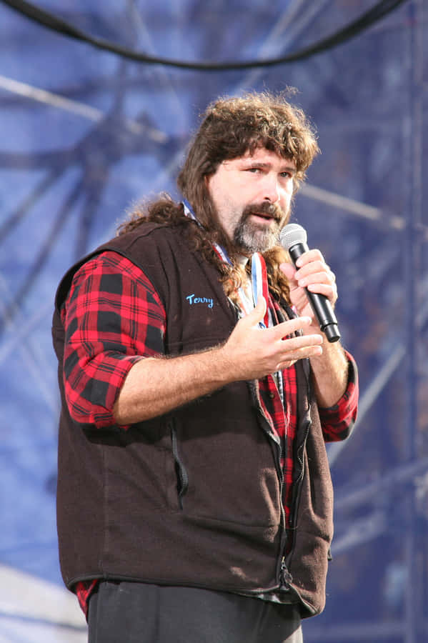 American Wrestler Mick Foley 2010 Photograph Wallpaper