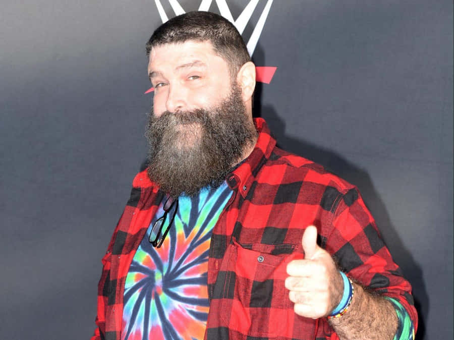 American Wrestler Mick Foley At Wwe 20th Anniversary Celebration Wallpaper