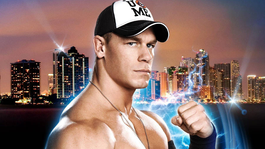 American Wwe Superstar John Cena Wallpaper