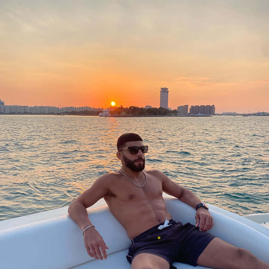 Amir Albazi On Yacht Wallpaper