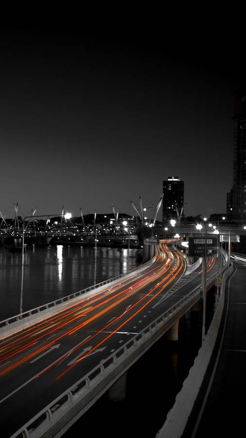 Amoled Long Exposure Cityscape Wallpaper