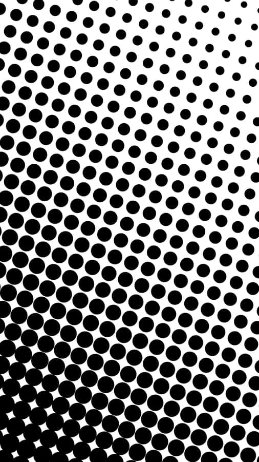 An Abstract Pattern Of Black And White Dots Wallpaper