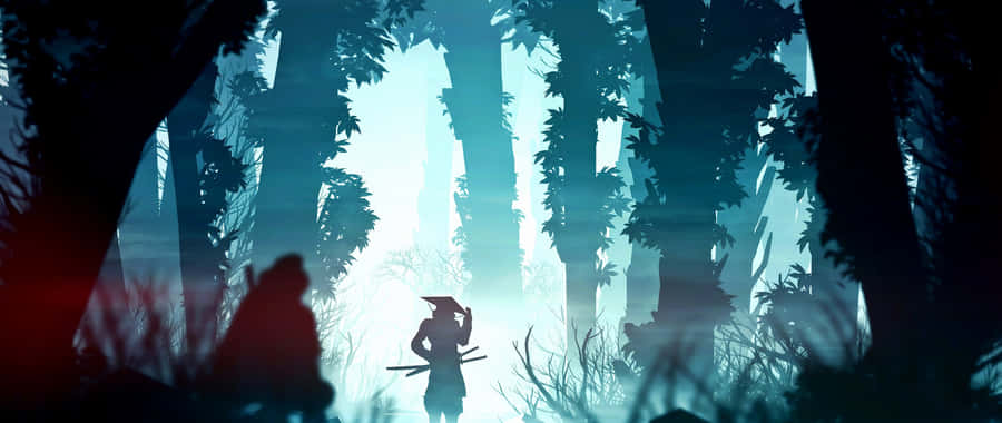 An Artistic Abstract Painting In Pink And Yellow Wallpaper