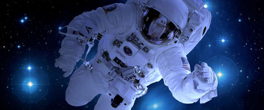 An Astronaut Suited Up And Ready To Explore The Unknown. Wallpaper