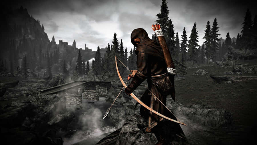 An Epic And Spellbinding View From The World Of Best Skyrim Wallpaper