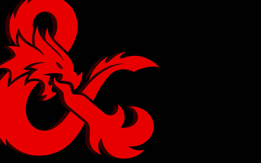 An Epic Dungeons & Dragons Game Scene With The Adventuring Party Confronting The Fierce Dragon In A Mystical Cave. Wallpaper