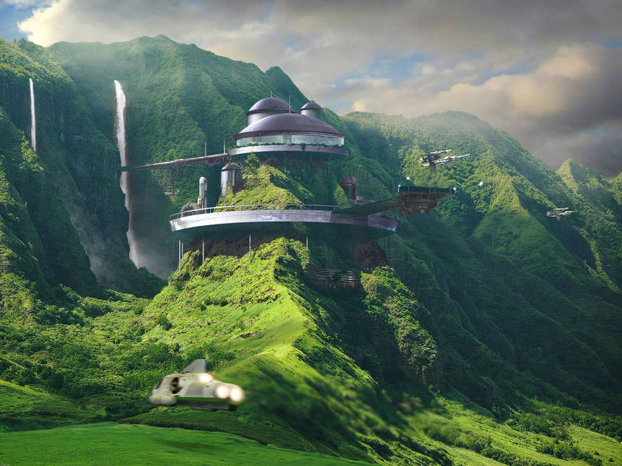 An Epic Journey Of Sci-fi Exploration Wallpaper