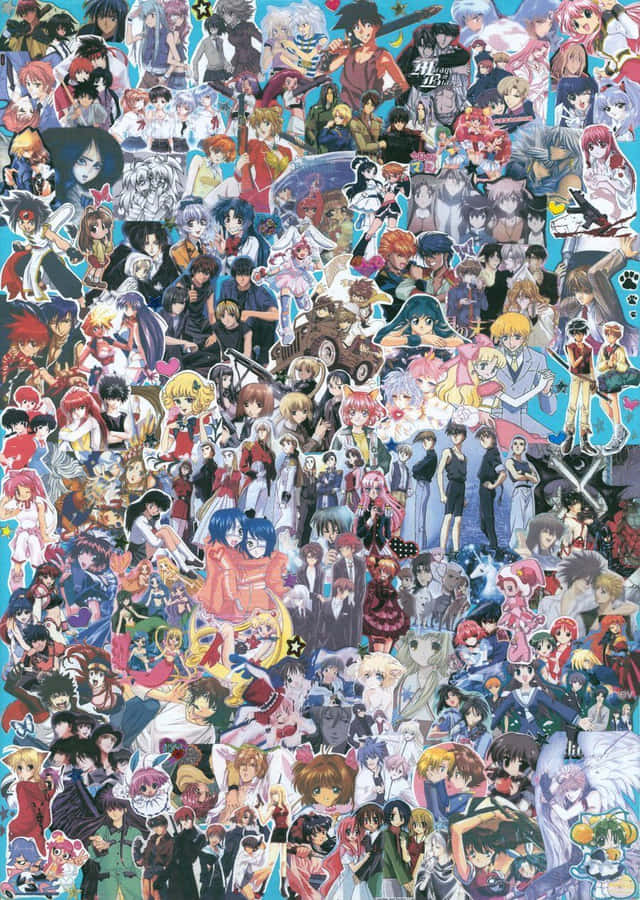 An Exciting Anime Collage Wallpaper