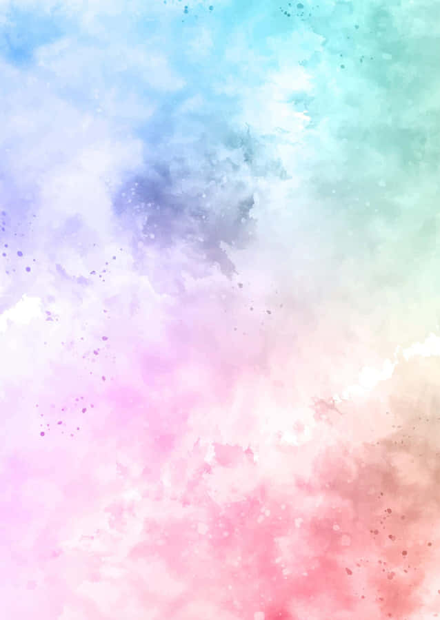 An Explosion Of Bright Colors In This Adorable Pastel Rainbow Wallpaper