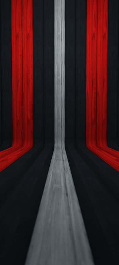 An Eye-catching Red, White And Black Abstract Design. Wallpaper