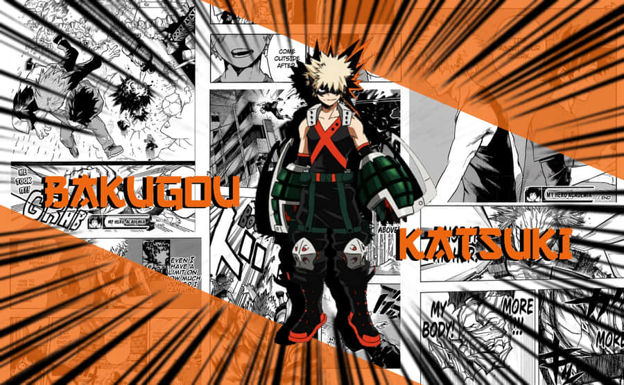An Inspiring Aesthetic Of Pro Hero Bakugou Wallpaper