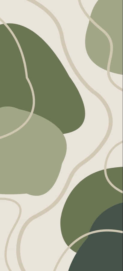 An Olive Green Iphone For Modern Mobile Style Wallpaper