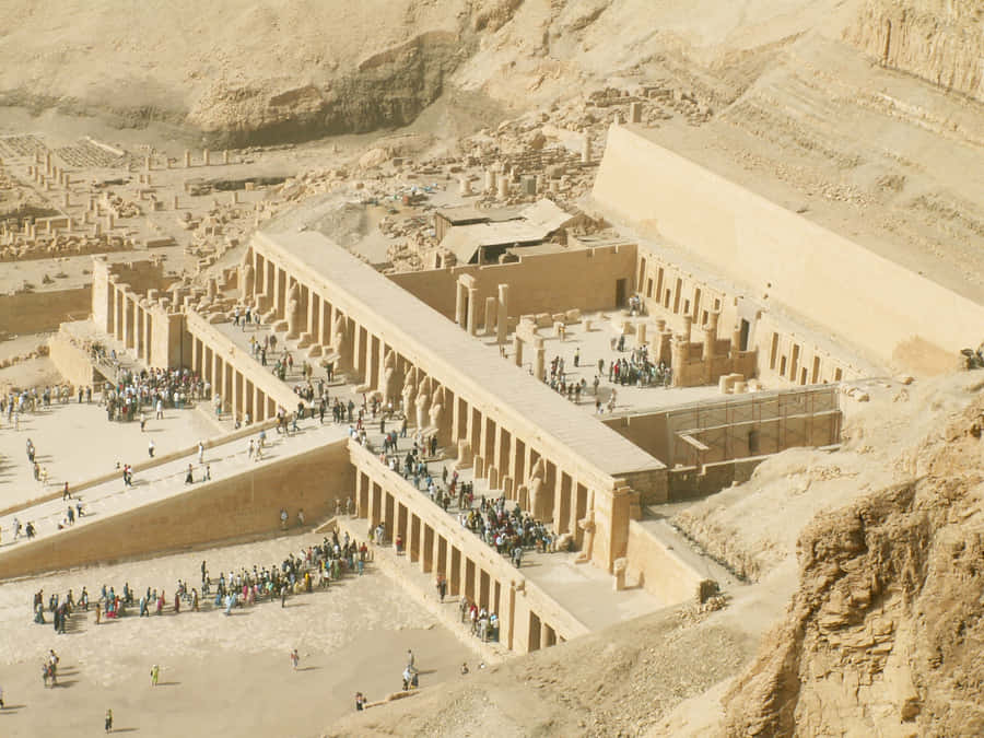 Ancient Majesty: An Overlook Of The Valley Of The Kings, Egypt Wallpaper