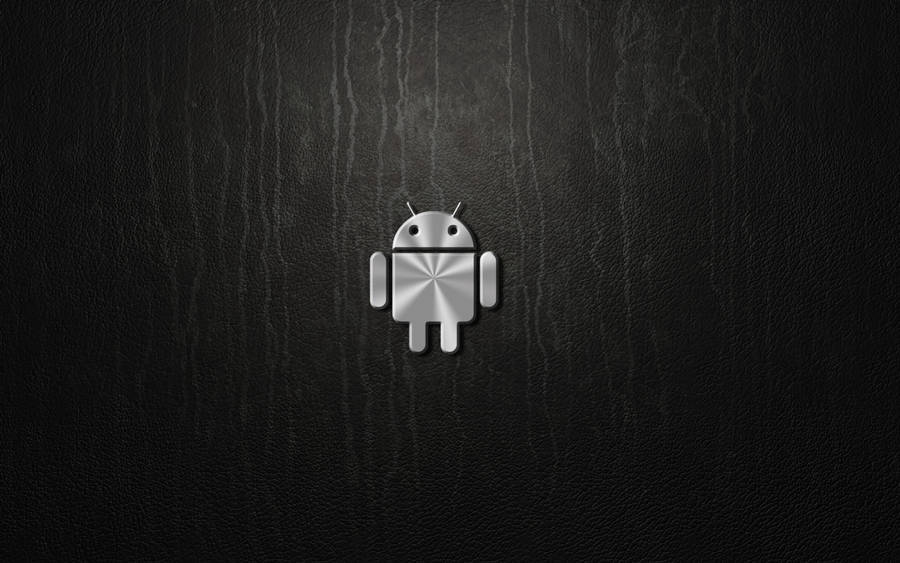 Android Metal Logo Desktop Wallpaper
