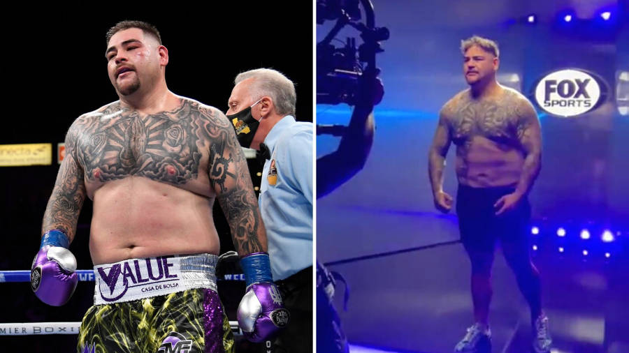 Andy Ruiz And Chris Arreola Collage Wallpaper