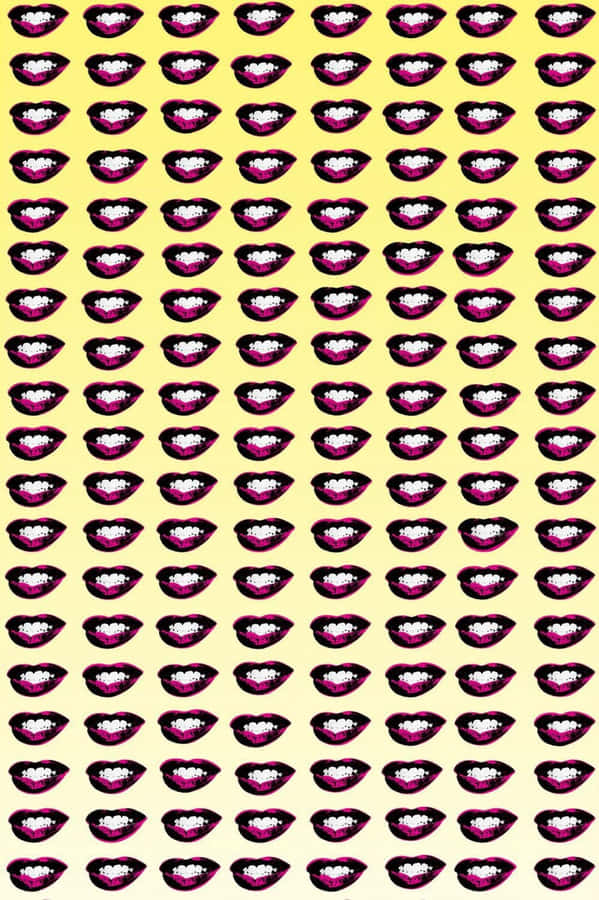 Andy Warhol Lips Wallpaper
