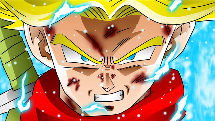 Angry Anime Character Power Up Wallpaper