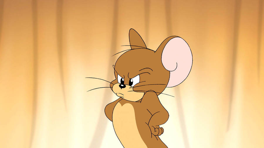 Angry Jerry Mouse Cartoon Wallpaper