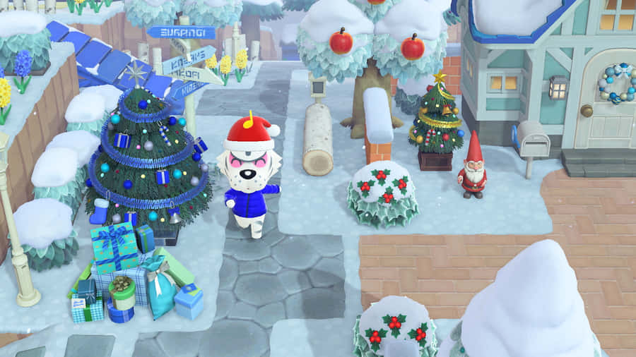 Animal Crossing Winter Rolf Wallpaper