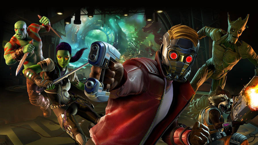 Animated Guardians Of The Galaxy Hd Wallpaper