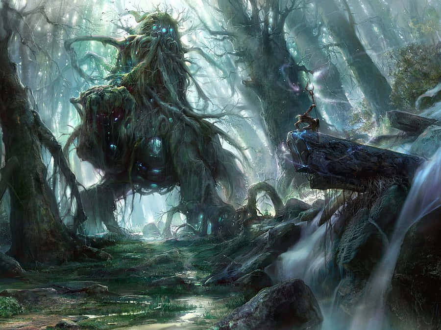 Anime Creepy Forest Wallpaper