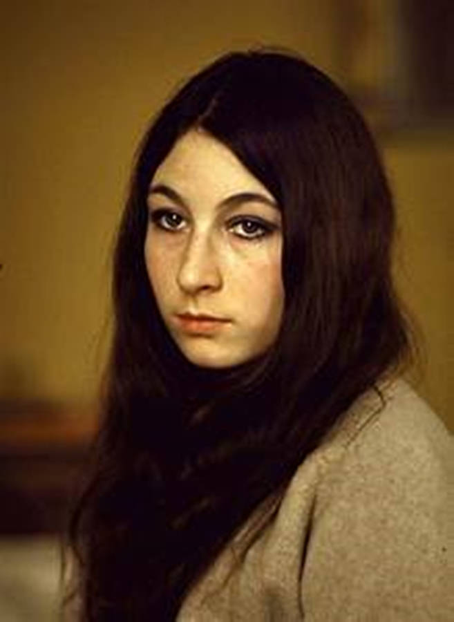 Anjelica Huston Vintage Colorized Portrait Photograph Wallpaper
