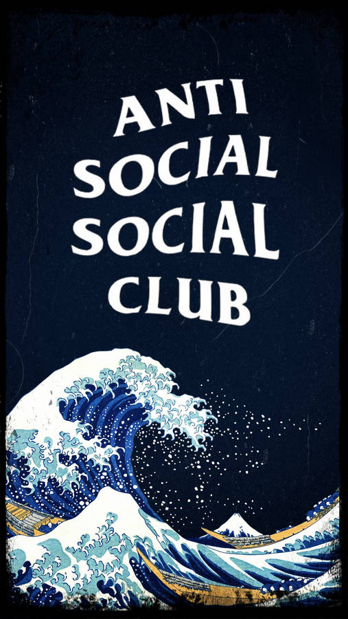 Anti Social Social Club Kanagawa Wave Wallpaper
