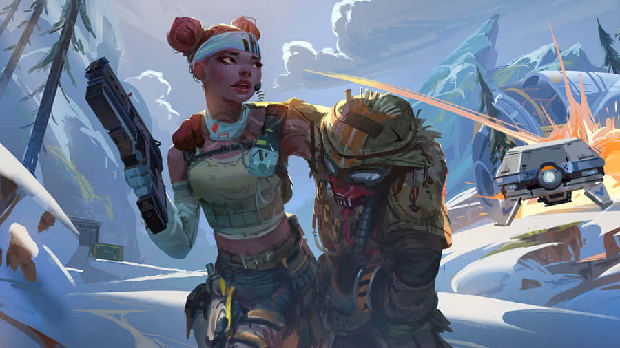 Apex Legends Lifeline Bringing Digital Assistant Care To The Front Lines. Wallpaper