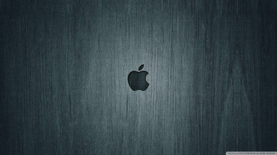 Apple Logo 4k In Gray Background Wallpaper