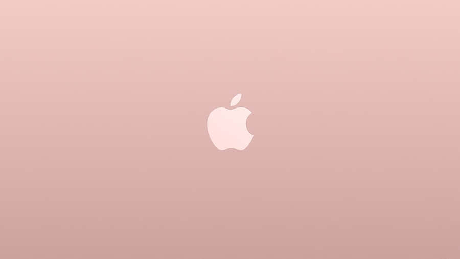 Apple Logo For Rose Gold Laptop Wallpaper