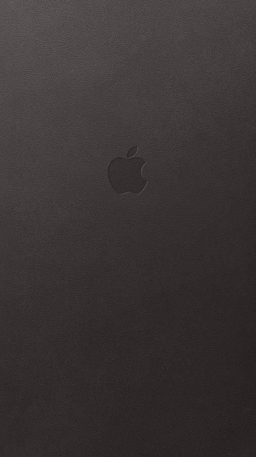 Apple Logo Minimalist Black Phone Wallpaper