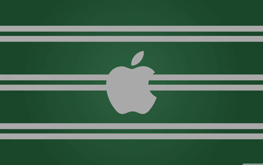 Apple On Slytherin Stripes Wallpaper