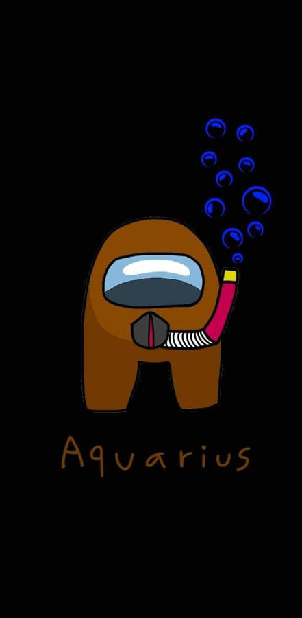 Aquarius Zodiac Among Us Wallpaper