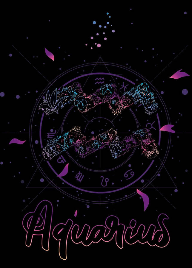 Aquarius Zodiac Artwork Wallpaper