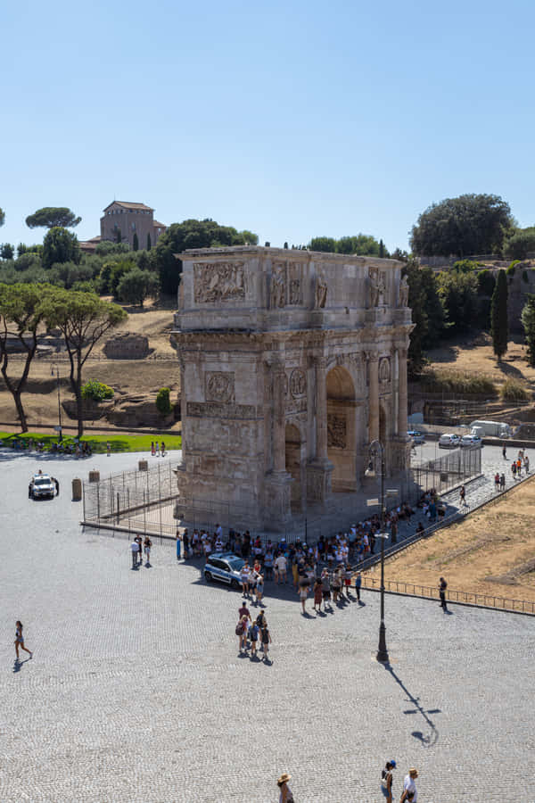 Arch Of Constantine Bird's-eye View Wallpaper