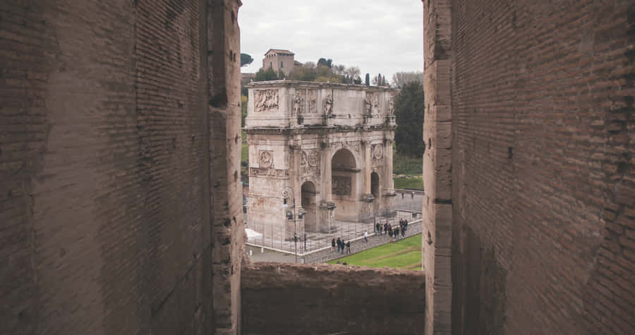 Arch Of Constantine From An Arch Wallpaper