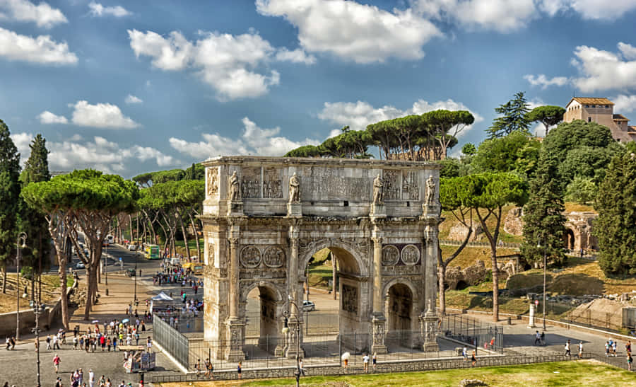 Arch Of Constantine Historical Landmark Wallpaper