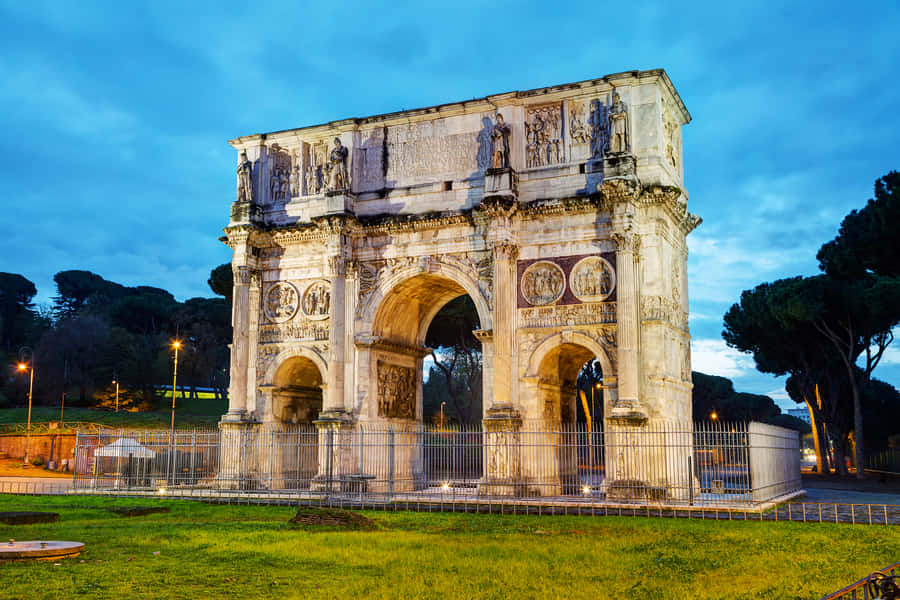 Arch Of Constantine In The Evening Wallpaper