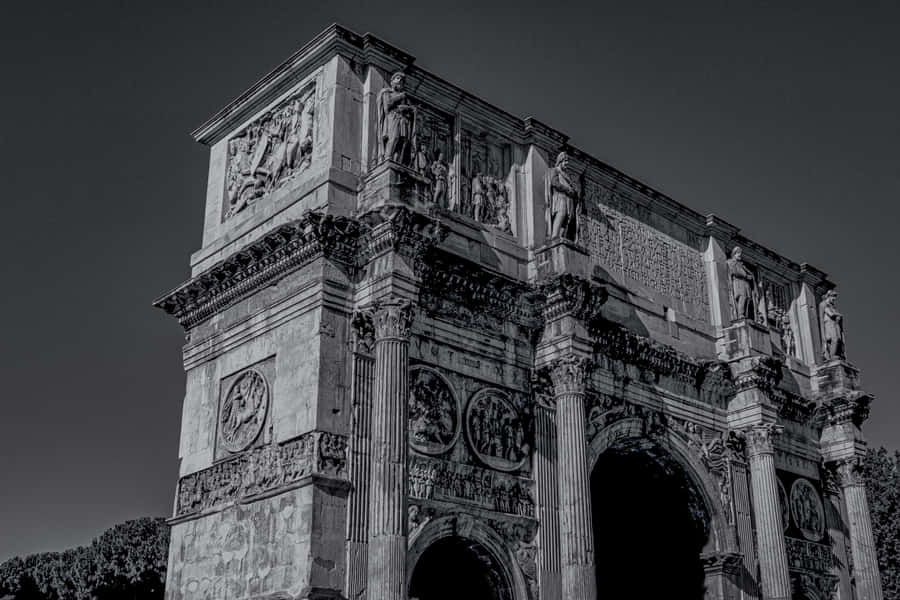 Arch Of Constantine Monochrome Photo Wallpaper