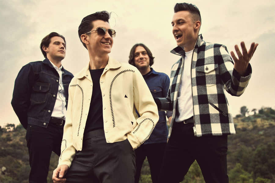 Arctic Monkeys Band Outdoors Wallpaper