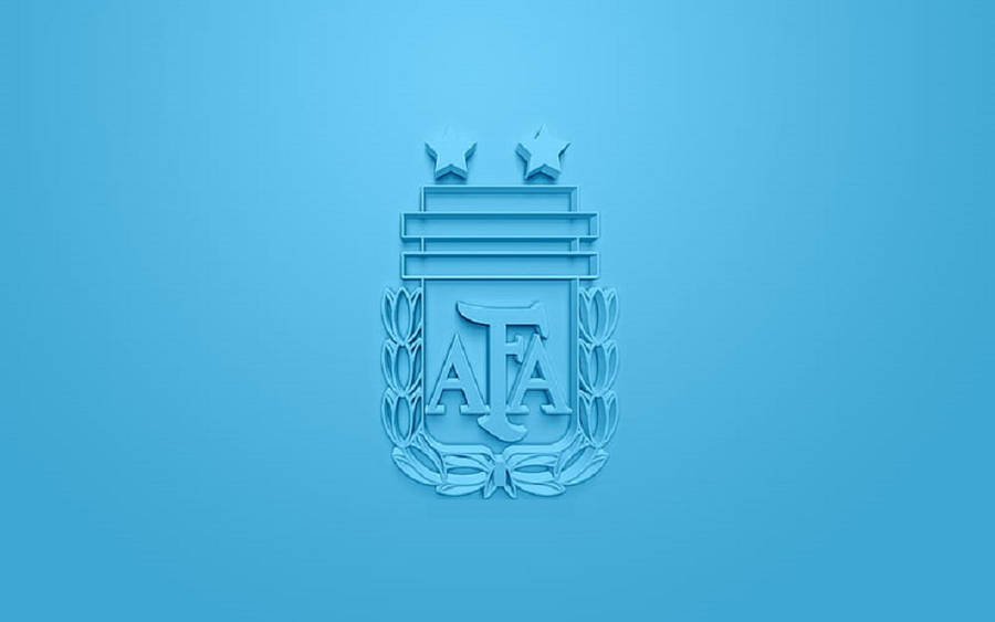 Argentina National Football Team Embossed Crest Wallpaper