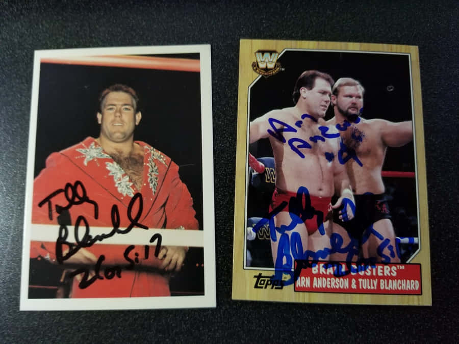 Arn Anderson Vintage Signed Trading Cards Wallpaper