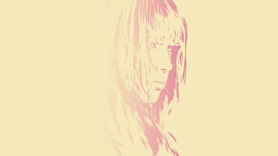 Artistic Portrait Of A Girl In Yellow Wallpaper