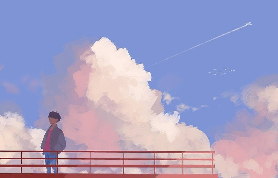Artwork Based On J-hope Airplane Wallpaper