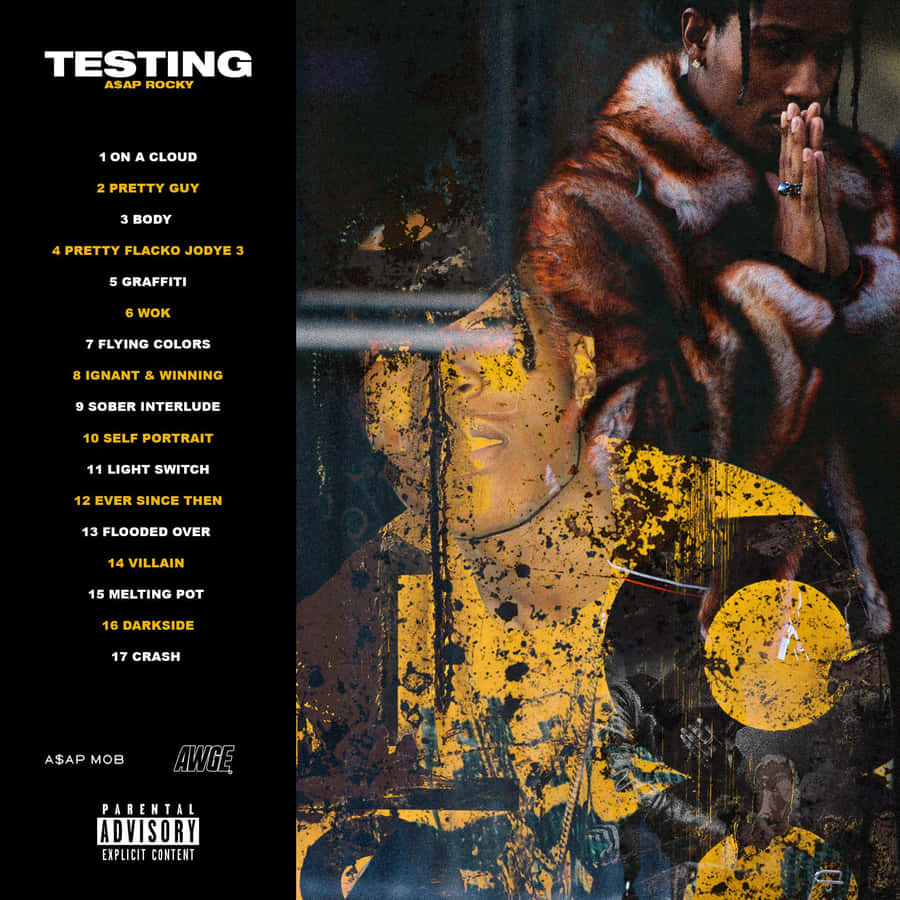 Asap Rocky Testing List Of Songs Wallpaper