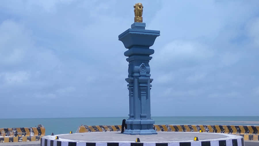 Ashoka Pillar In Dhanushkodi Wallpaper