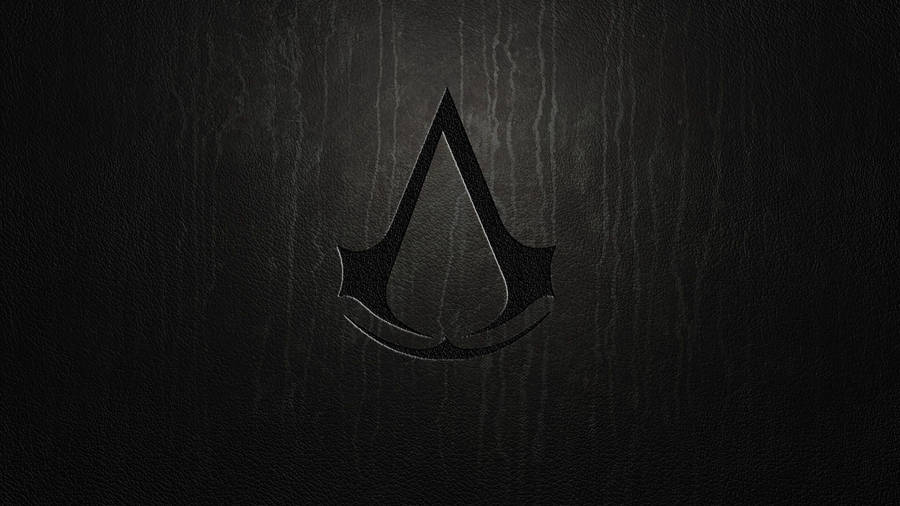 Assassin's Creed Black Gaming Logo Wallpaper