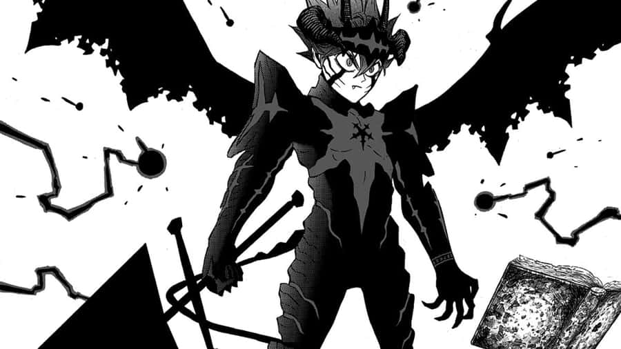 Asta Demon Form In Black Clover Wallpaper
