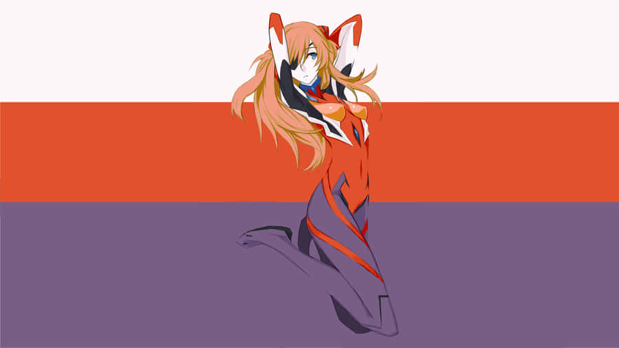 Asuka Langley Soryu From 'neon Genesis Evangelion' Manga. Wallpaper